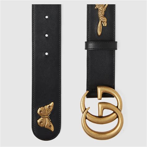 gucci animal stud belt|Gucci Leather Belt With Animal Studs .